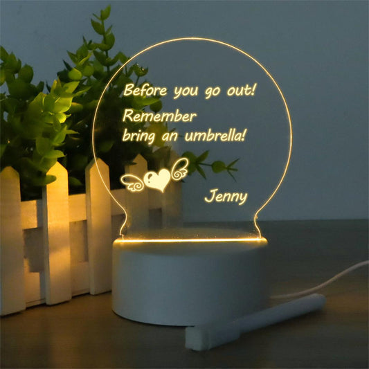 Glowing LED Message Board