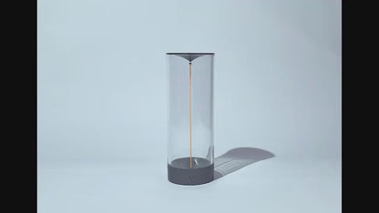 Magnetic Quantum Light lamp featuring a sleek transparent design with touch control dimming and adjustable brightness.